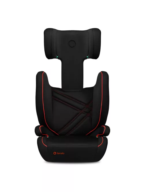 Lionelo Hugo i-Size Isofix gyerekülés (100-150 cm) - Black Red