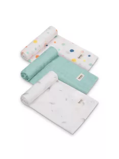 Lionelo Bamboo 3 db-os textilpelenka szett (70x70) - Dot