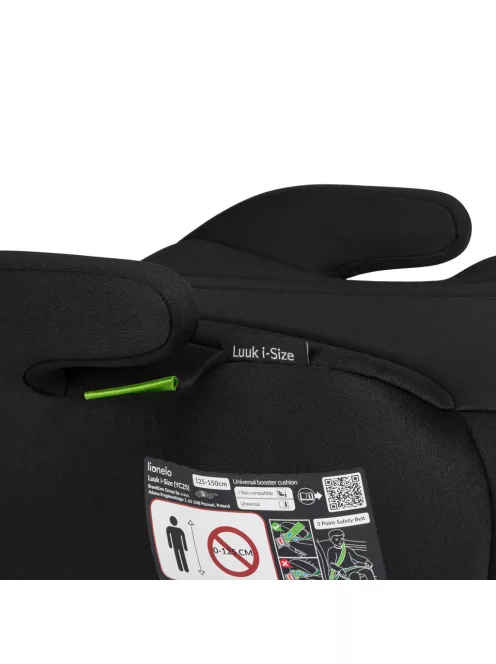 Lionelo Luuk I-Size Ülésmagasító 125-150cm - Black