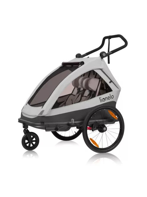Lionelo Cama 2in1 kerékpár utánfutó és babakocsi - Grey Stone