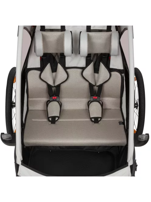 Lionelo Cama 2in1 kerékpár utánfutó és babakocsi - Grey Stone