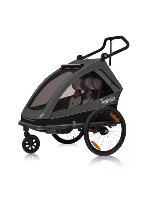 Lionelo Cama 2in1 kerékpár utánfutó és babakocsi - Grey Graphite