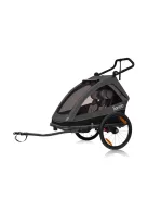 Lionelo Cama 2in1 kerékpár utánfutó és babakocsi - Grey Graphite