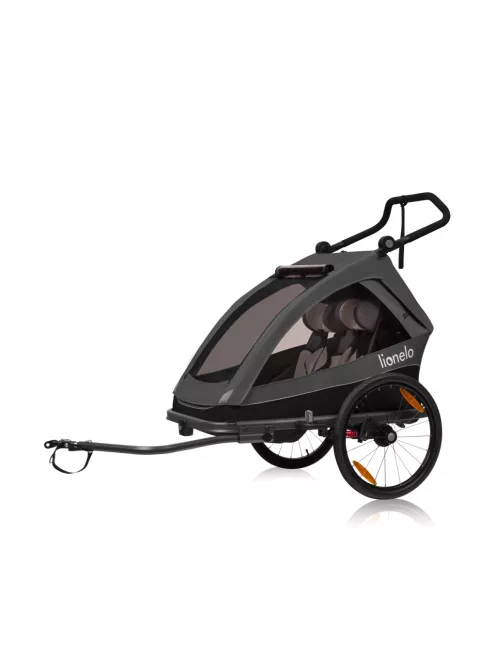 Lionelo Cama 2in1 kerékpár utánfutó és babakocsi - Grey Graphite