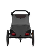 Lionelo Cama 2in1 kerékpár utánfutó és babakocsi - Grey Graphite