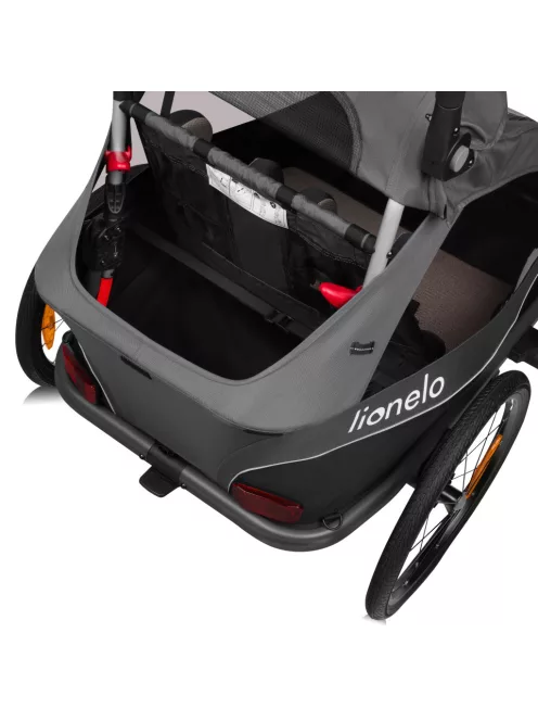 Lionelo Cama 2in1 kerékpár utánfutó és babakocsi - Grey Graphite