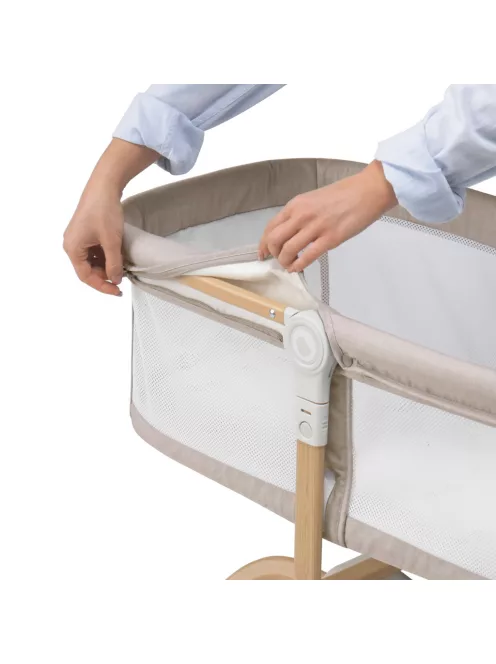Lionelo Malin Evo utazóágy - Beige Natural