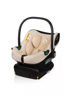   Lionelo Astrid I-Size Babahordozó + bázistalp Set 40-87 cm - Beige Sand