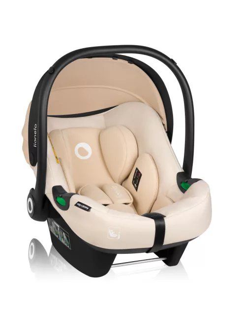 Lionelo Astrid I-Size Babahordozó + bázistalp Set 40-87 cm - Beige Sand