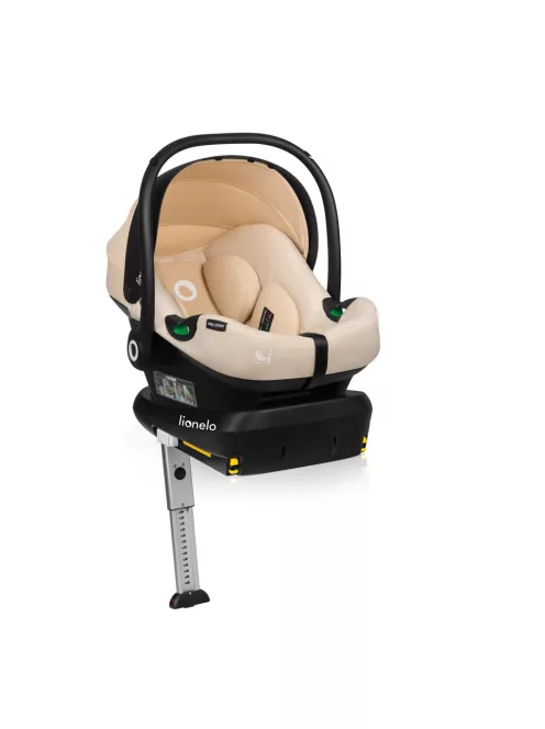 Lionelo Astrid I-Size Babahordozó + bázistalp Set 40-87 cm - Beige Sand