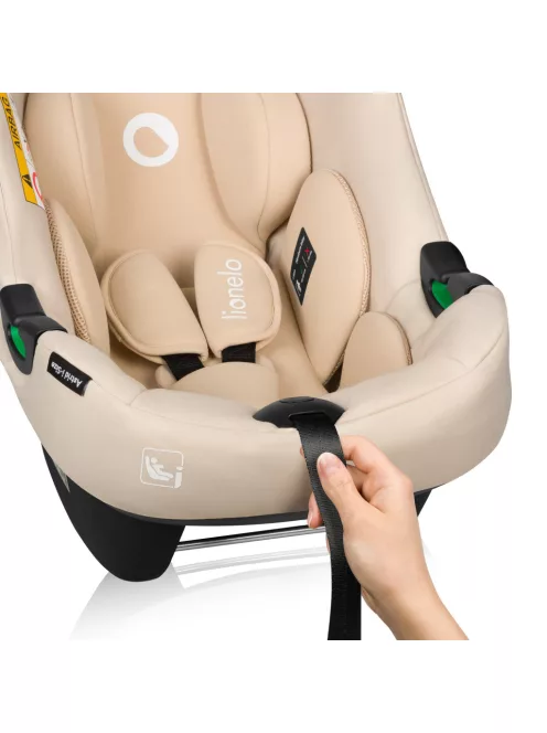 Lionelo Astrid I-Size Babahordozó + bázistalp Set 40-87 cm - Beige Sand
