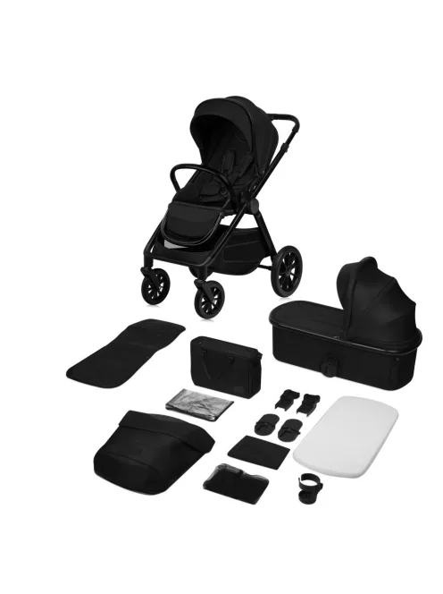 Lionelo Layla 2in1 Multifunkciós babakocsi - Black Onyx