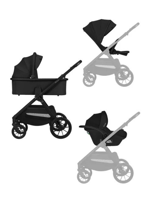 Lionelo Layla 3in1 Multifunkciós babakocsi - Black Onyx
