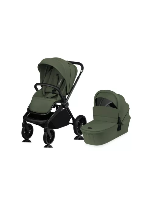 Lionelo Mika Plus 2in1 Multifunkciós babakocsi - Green Olive