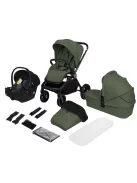 Lionelo Mika Plus 3in1 multifunkciós babakocsi - Green Olive