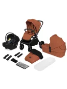 Lionelo Mika Plus 3in1 multifunkciós babakocsi - Brown Rust