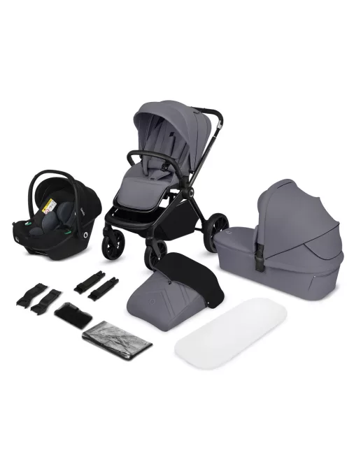 Lionelo Mika Plus 3in1 multifunkciós babakocsi - Grey Stone