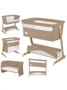   Lionelo Thomi Plus 5in1 gyerekágy, babaágy, babaöböl és kanapé - Beige Carmel