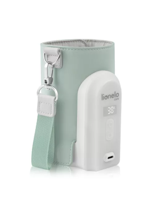 Lionelo Thermup Go Evo hordozható cumisüveg-melegítő - Green Sage
