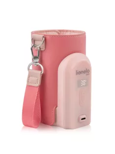   Lionelo Thermup Go Evo hordozható cumisüveg-melegítő - Coral Pink