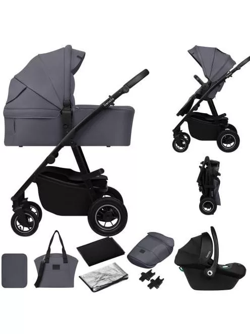 Lionelo Amber Plus 3in1 multifunkciós babakocsi - Grey Graphite