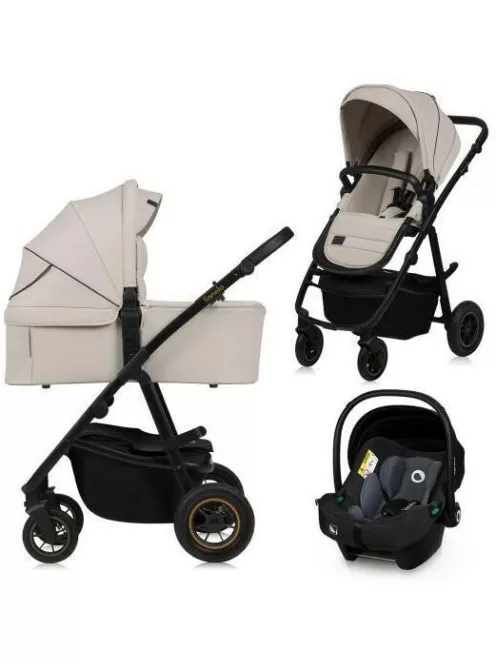 Lionelo Amber Plus 3in1 multifunkciós babakocsi - Beige Sand