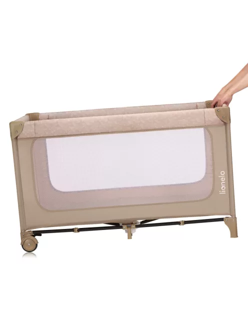 Lionelo Jasmin Easy Fold utazóágy - Beige Sand