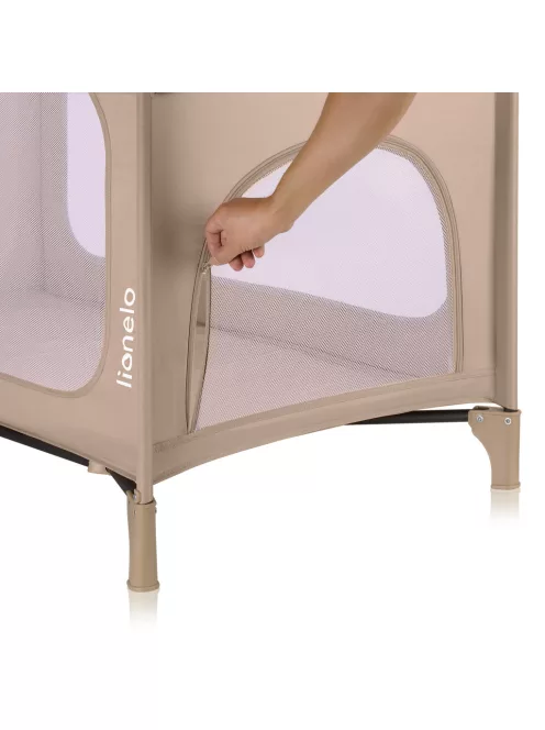 Lionelo Jasmin Easy Fold utazóágy - Beige Sand