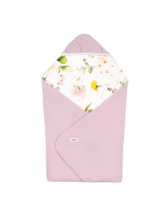   Lionelo Travel Swaddle autósülésbe való pólya, 90x90 cm - Pink Flower