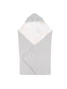 Lionelo Travel Swaddle autósülésbe való pólya, 90x90 cm - Grey Balloon