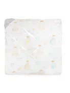 Lionelo Travel Swaddle autósülésbe való pólya, 90x90 cm - Grey Balloon