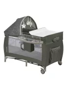 Lionelo Sven Plus Multifunkciós utazóágy - Beige Olive