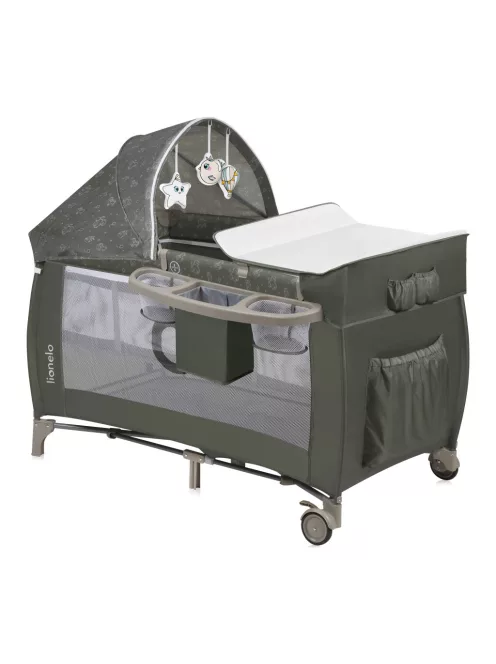 Lionelo Sven Plus Multifunkciós utazóágy - Beige Olive