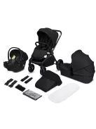 Lionelo Mika Plus 3in1 multifunkciós babakocsi - Black Onyx