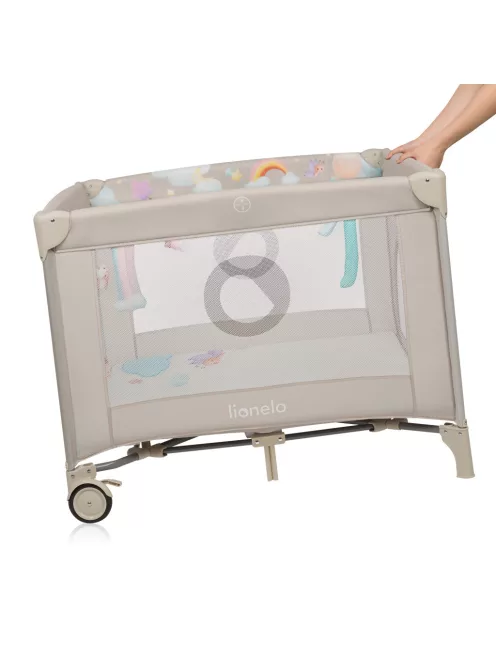 Lionelo Mille Plus utazójáróka - Grey Beige