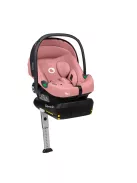 Lionelo Astrid I-Size Babahordozó + bázistalp Set 40-87 cm - Pink Coral
