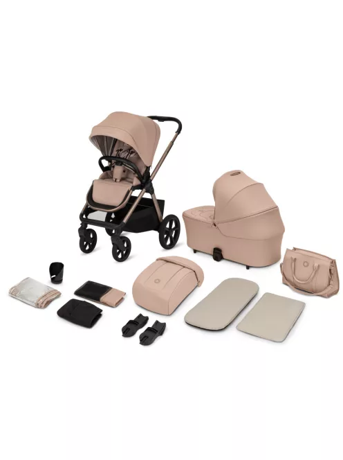 Lionelo Carmine 2in1 multifunkciós babakocsi - Beige Sand