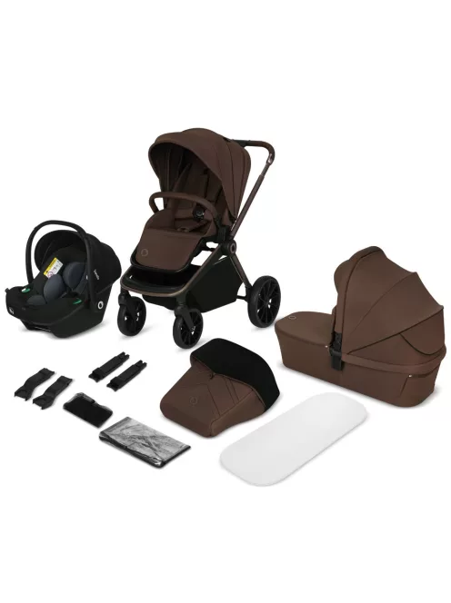 Lionelo Mika Plus 3in1 multifunkciós babakocsi - Mocha Mousse