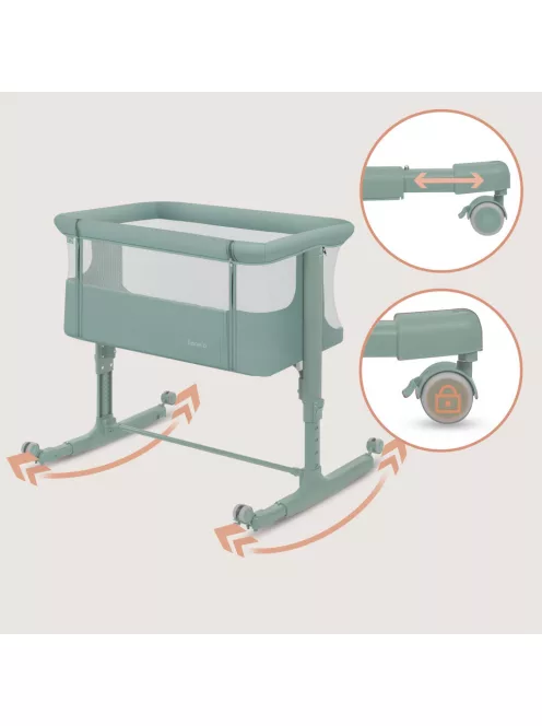 Lionelo Aurora 3in1 babaöböl, babaágy és bölcső - Green Sage