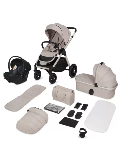 Lionelo Layla 3in1 Multifunkciós babakocsi - Beige Sand