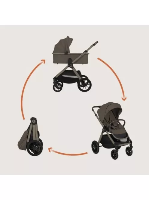 Lionelo Layla 2in1 Multifunkciós babakocsi - Beige Taupe
