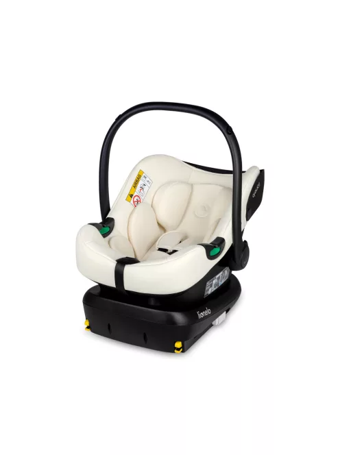 Lionelo Astrid I-Size Babahordozó + bázistalp Set 40-87 cm - Beige Cream