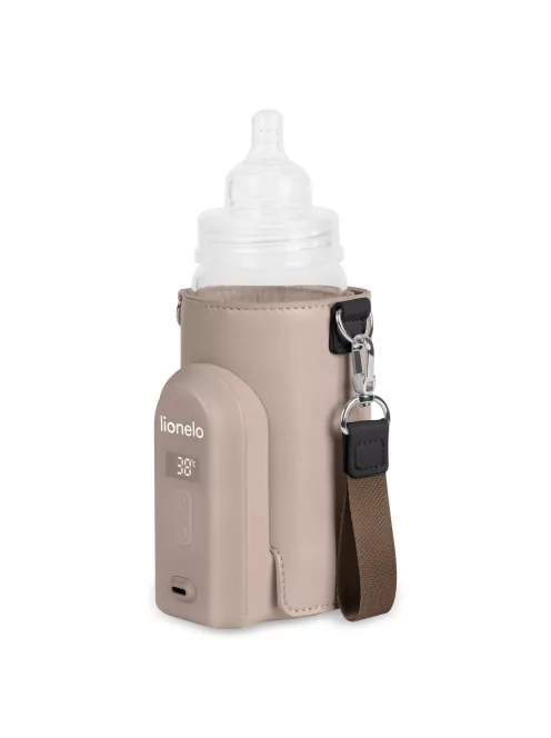 Lionelo Thermup Go Evo hordozható cumisüveg-melegítő - Beige Taupe