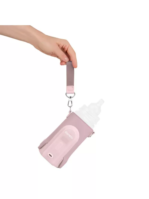 Lionelo Thermup Go Evo hordozható cumisüveg-melegítő - Pink Mist