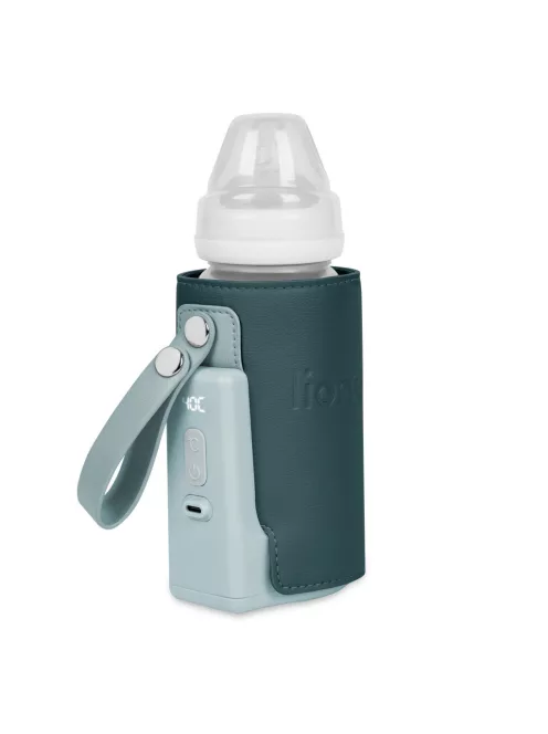 Lionelo Thermup Go PLUS hordozható akkumulátoros cumisüveg-melegítő - Green Graphite