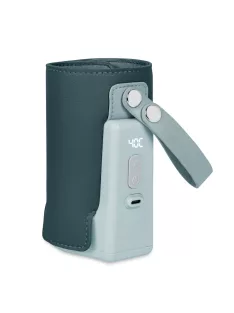   Lionelo Thermup Go PLUS hordozható akkumulátoros cumisüveg-melegítő - Green Graphite