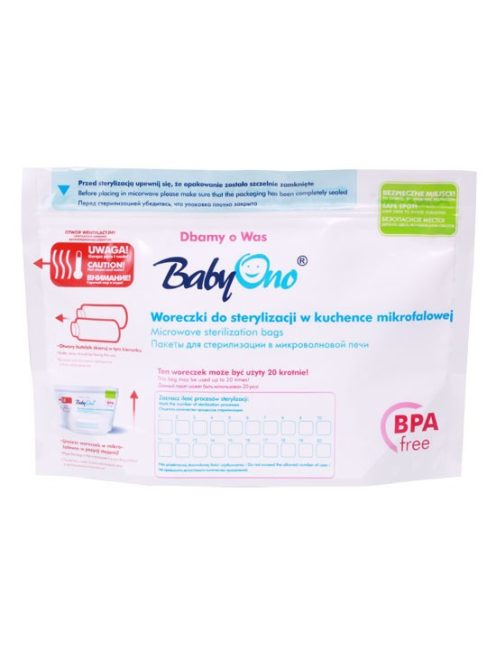 BabyOno Mikrós fertőtlenítőzacskó, 5 db