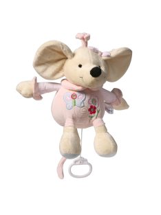 BabyOno Felhúzó-zenélő, plüss játék, egér