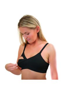 BabyOno Szoptatós melltartó, 70-75B, fekete, - BOMBA ÁR!