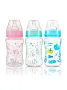 BabyOno Cumisüveg műanyag szélesnyakú anticolic 240ml 403